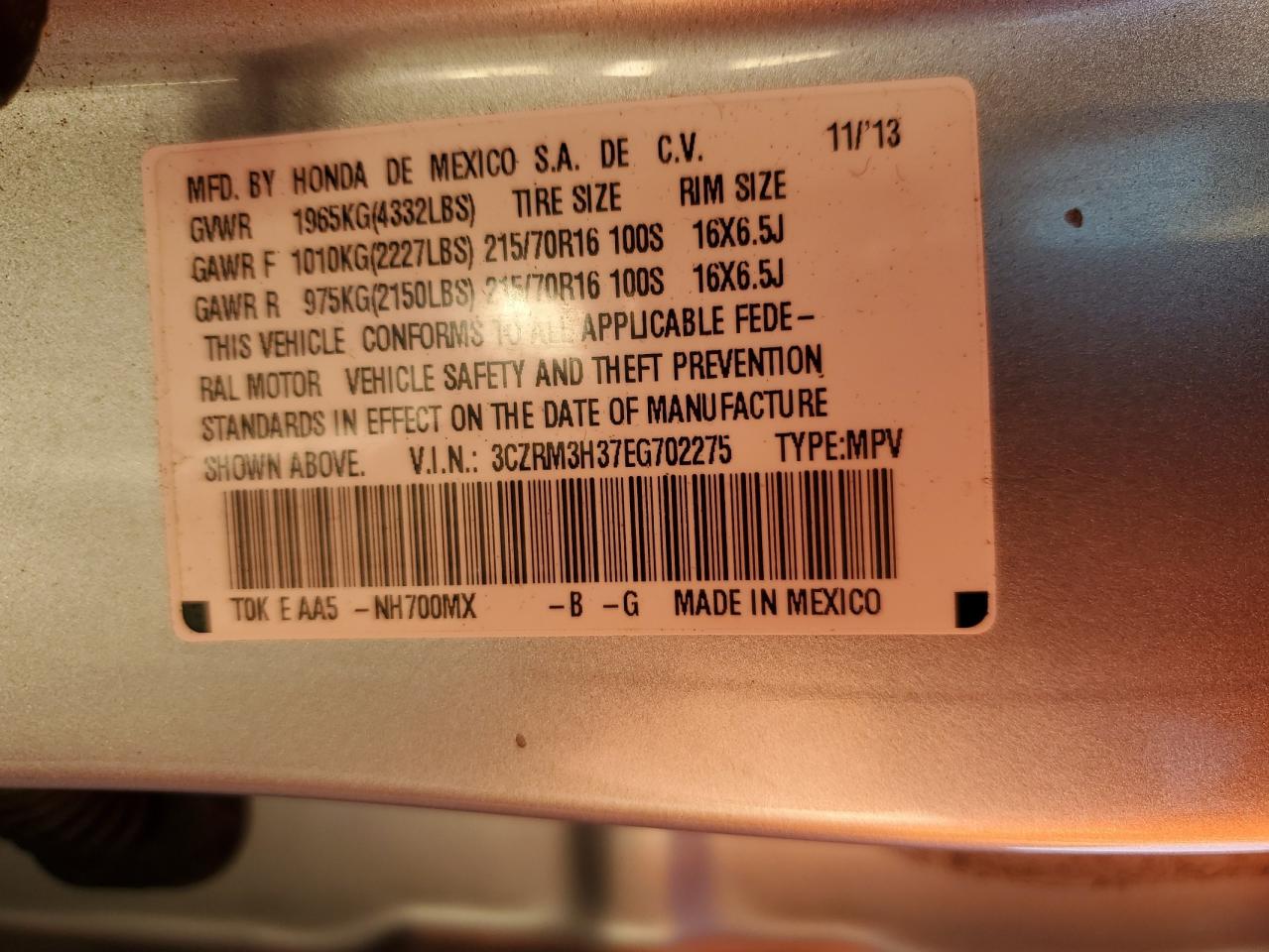 2014 Honda CR-V - Image 13
