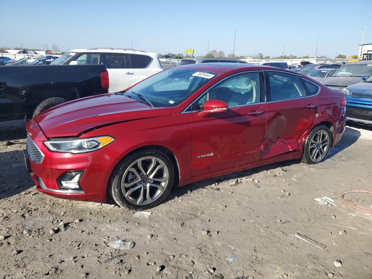 2019 Ford Fusion Titanium VIN: 3FA6P0RU6KR235393 Lot: 74829464