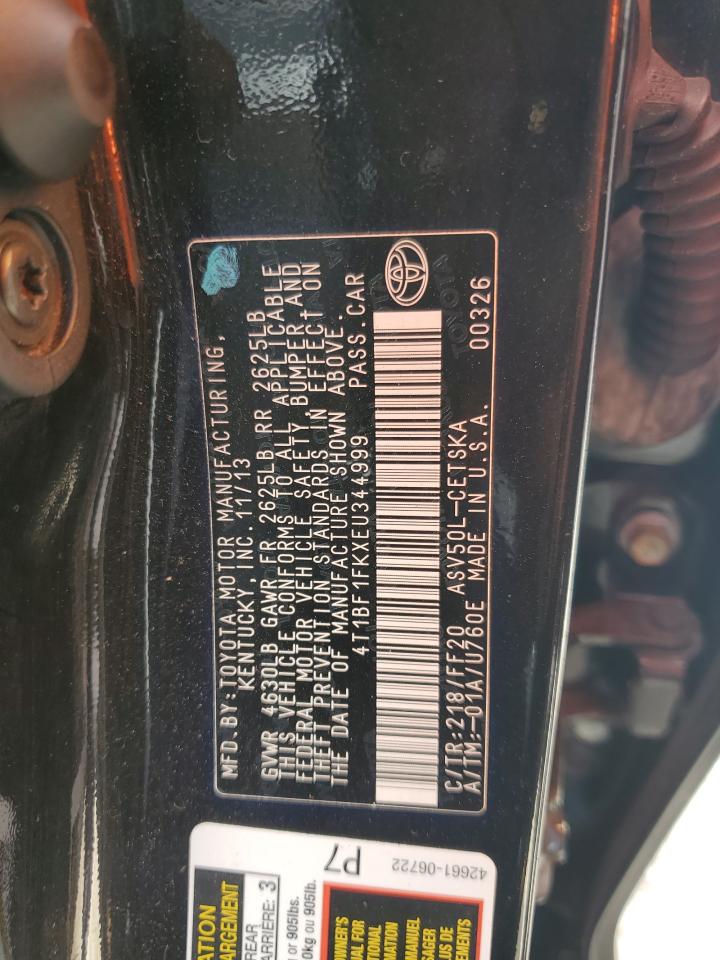 4T1BF1FKXEU344999 2014 Toyota Camry L