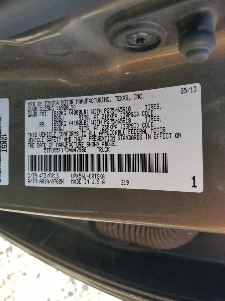 5TFUM5F17DX047980 2013 Toyota Tundra Double Cab Sr5