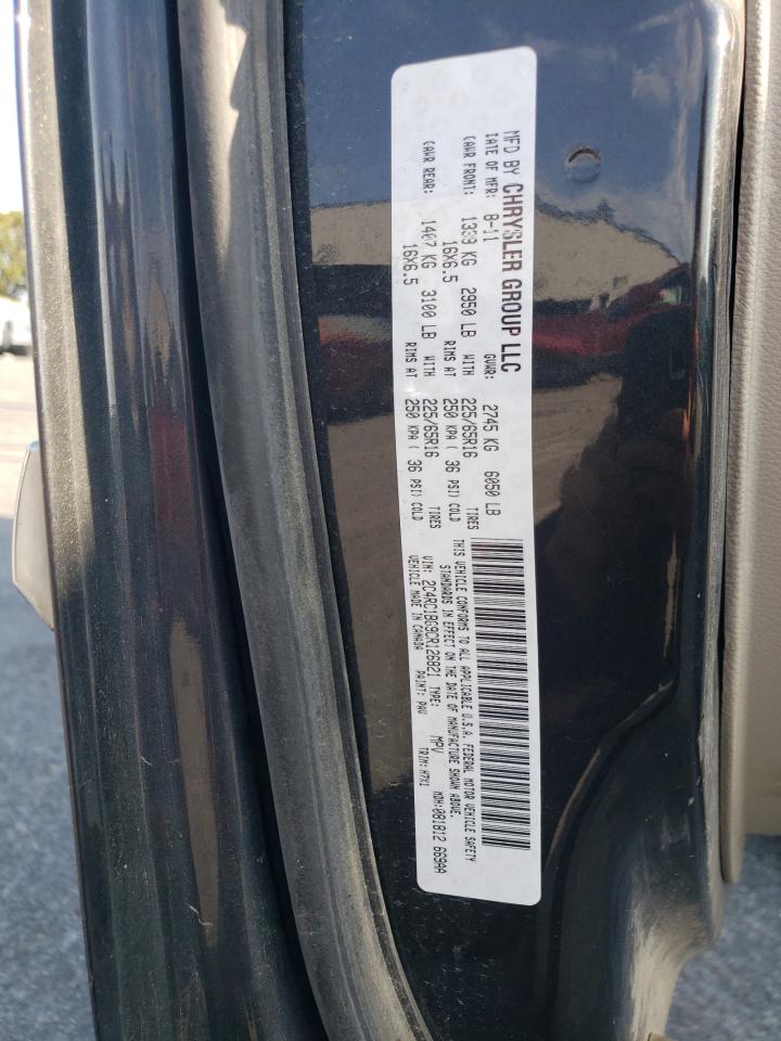 2012 Chrysler Town & Country Touring VIN: 2C4RC1BG9CR126821 Lot: 75433484