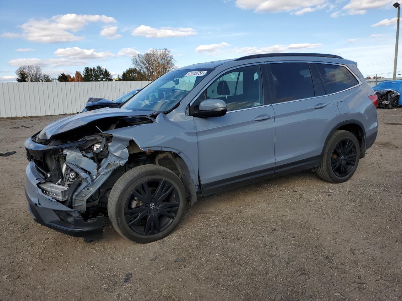 2022 Honda Pilot Se VIN: 5FNYF6H27NB026775 Lot: 77445754