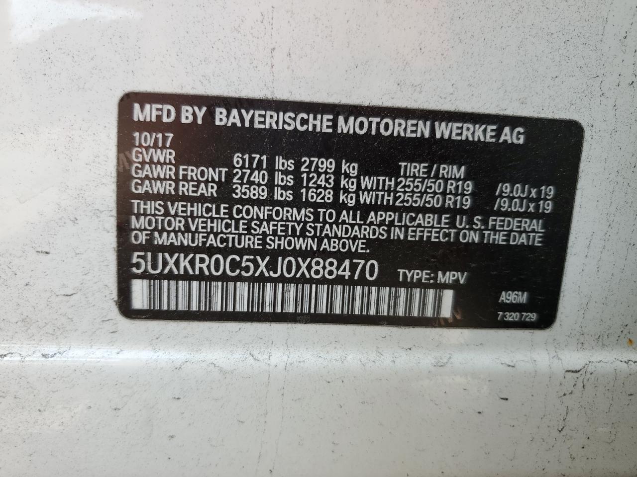 5UXKR0C5XJ0X88470 2018 BMW X5 - Image 12