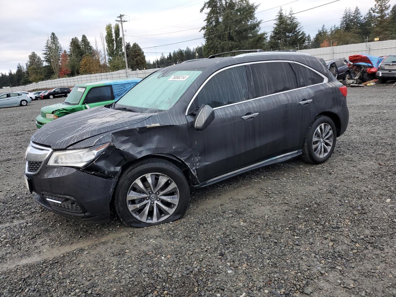 VIN 5FRYD4H6XEB030346 2014 ACURA MDX no.1