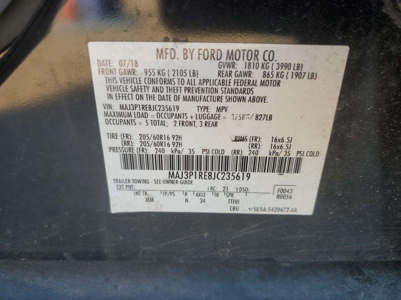 2018 Ford EcoSport - Image 15