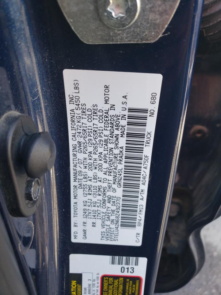 5TELU42N68Z492370 2008 Toyota Tacoma Double Cab