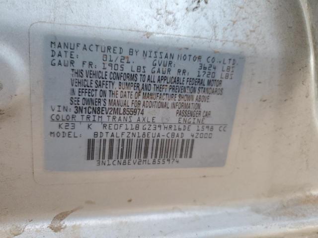 3N1CN8EV2ML855974 Nissan Versa SV 12