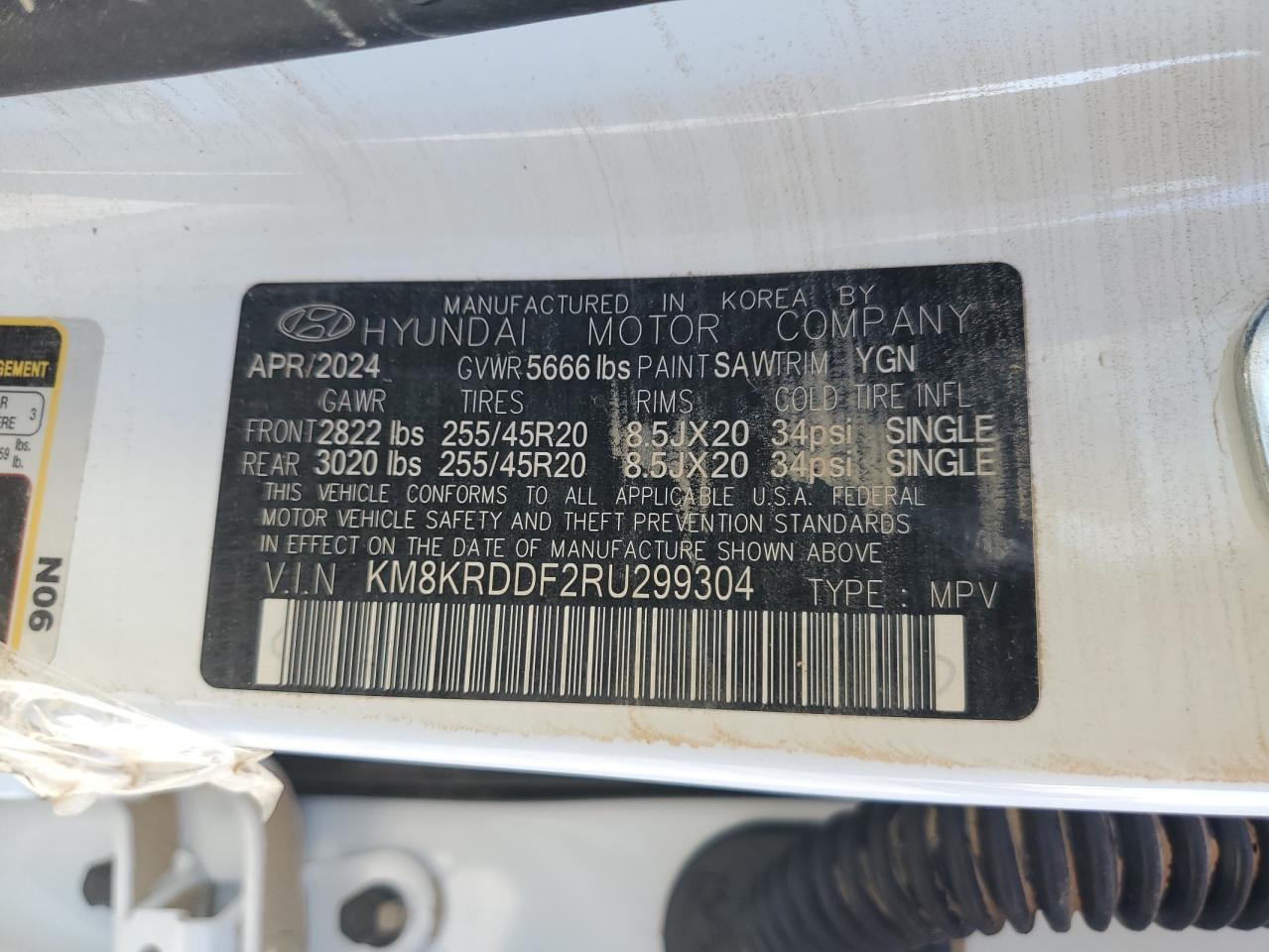 KM8KRDDF2RU299304 2024 Hyundai Ioniq 5 Limited