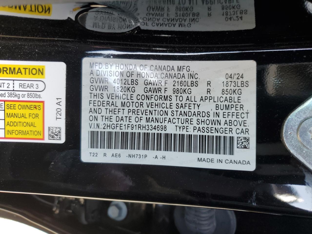 2024 Honda Civic - Image 14