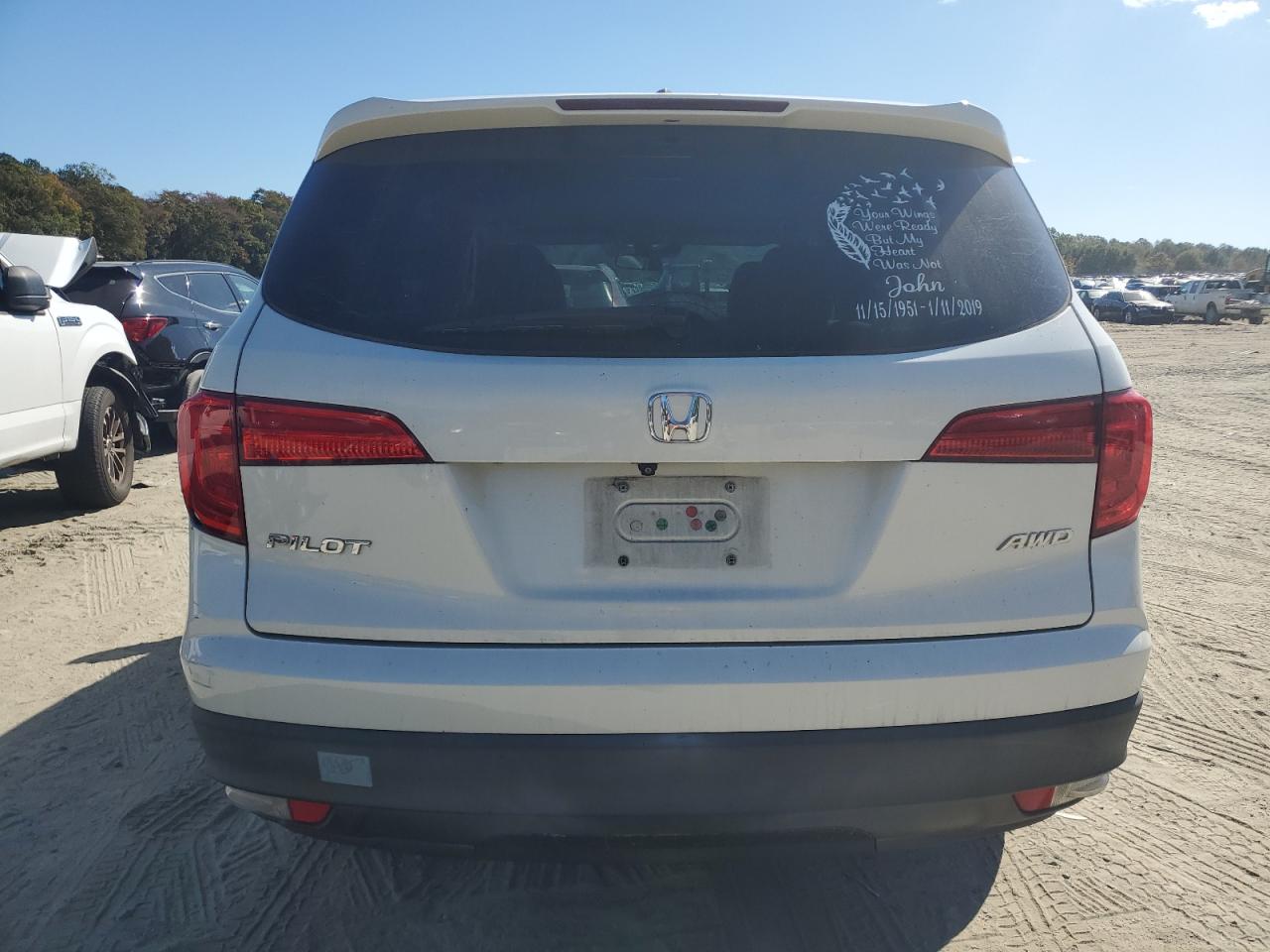 2016 Honda Pilot Ex VIN: 5FNYF6H49GB030881 Lot: 76013314