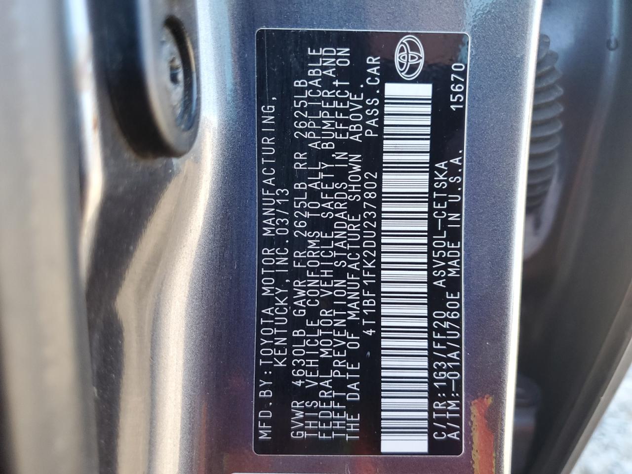 2013 Toyota Camry - Image 12