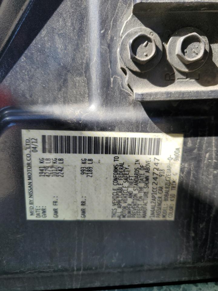 1N4AL2AP1CC247247 2012 Nissan Altima Base