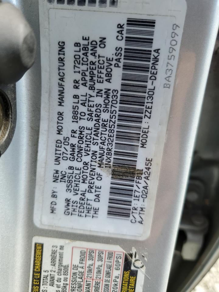 2005 Toyota Corolla Ce VIN: 1NXBR32E85Z557033 Lot: 75740154