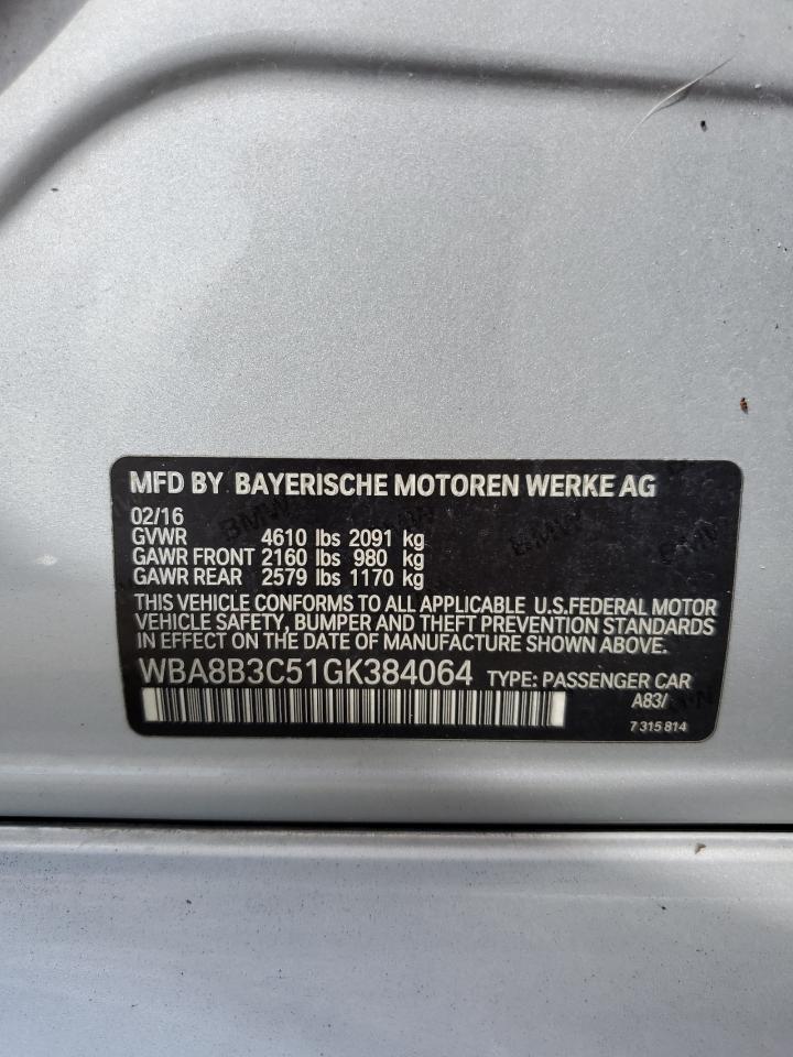 WBA8B3C51GK384064 2016 BMW 3 SERIES - Image 13