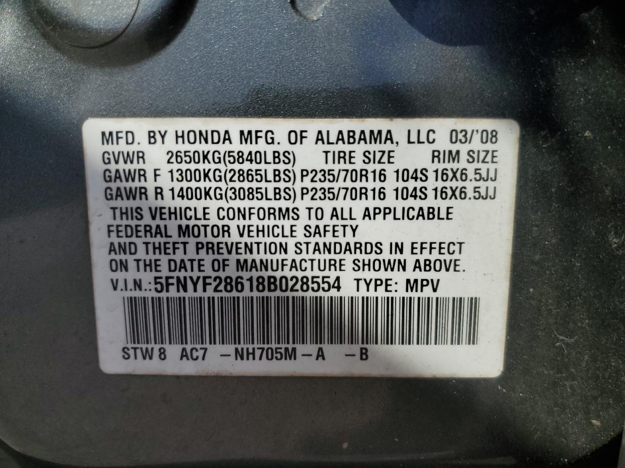 2008 Honda Pilot - Image 15