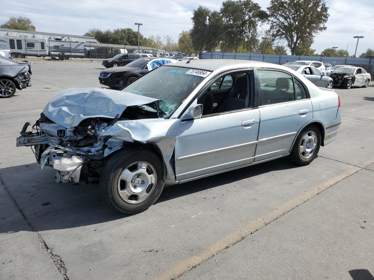 2004 Honda Civic Hybrid VIN: JHMES96644S014542 Lot: 75746954