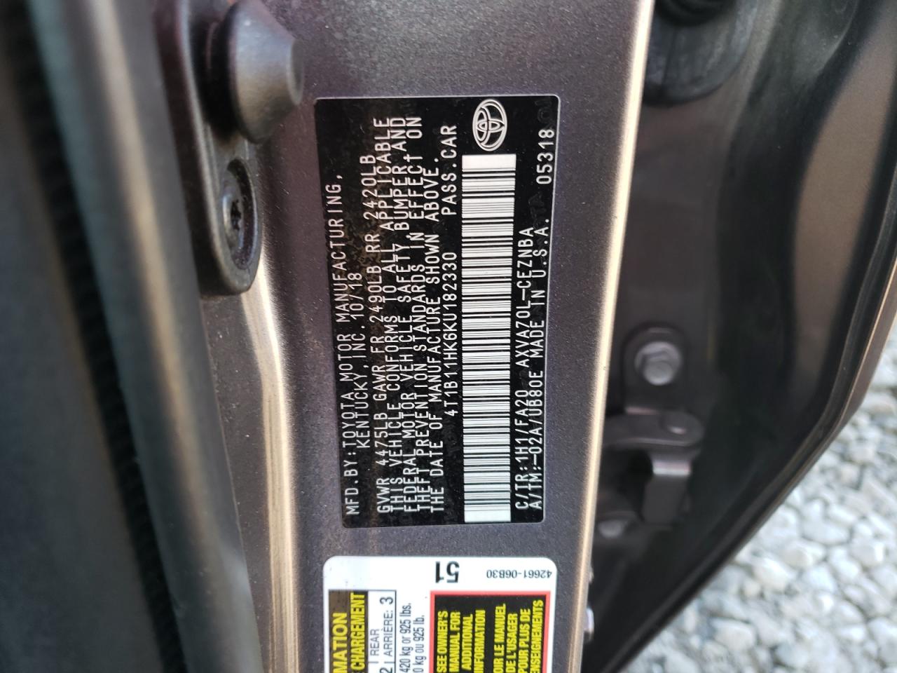 2019 Toyota Camry - Image 12