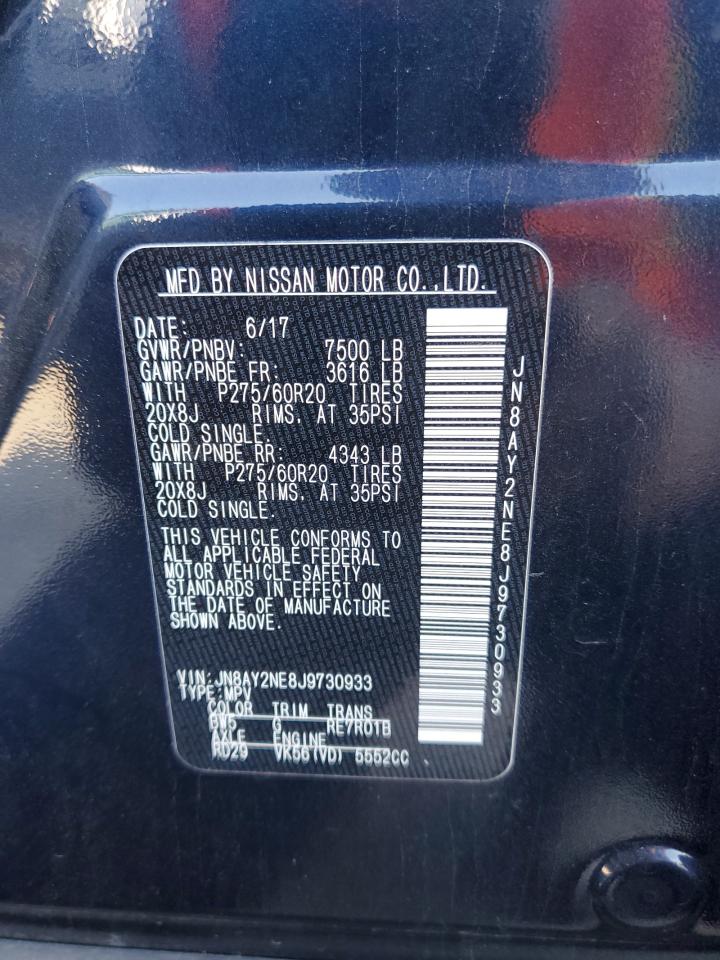 JN8AY2NE8J9730933 2018 Nissan Armada Platinum