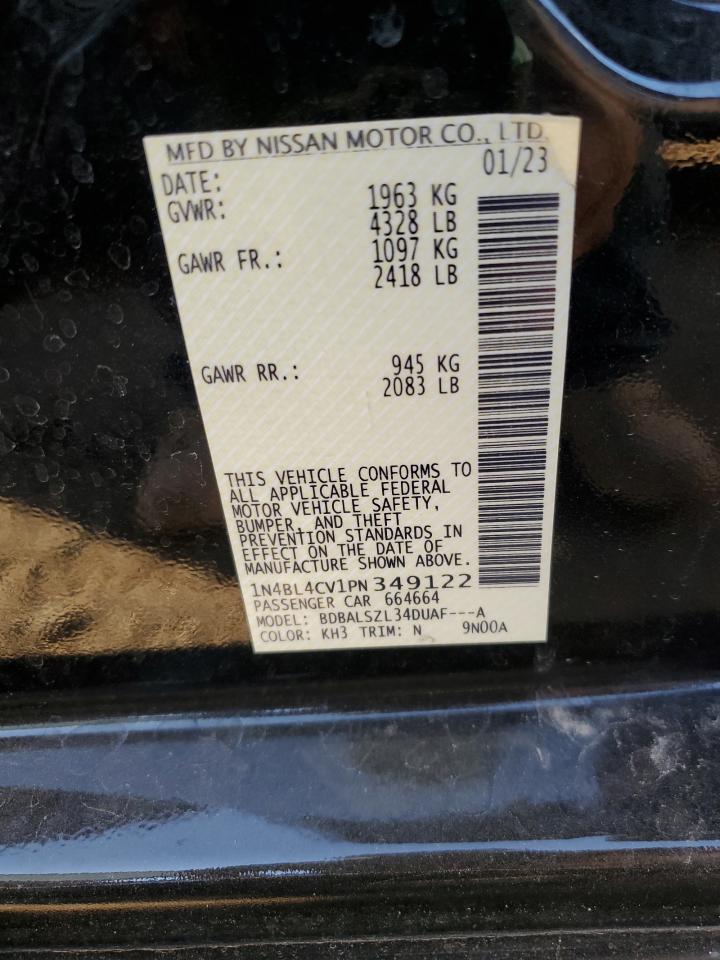 1N4BL4CV1PN349122 2023 Nissan Altima Sr