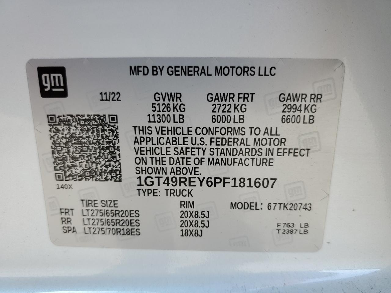 1GT49REY6PF181607 2023 GMC Sierra K2500 Denali