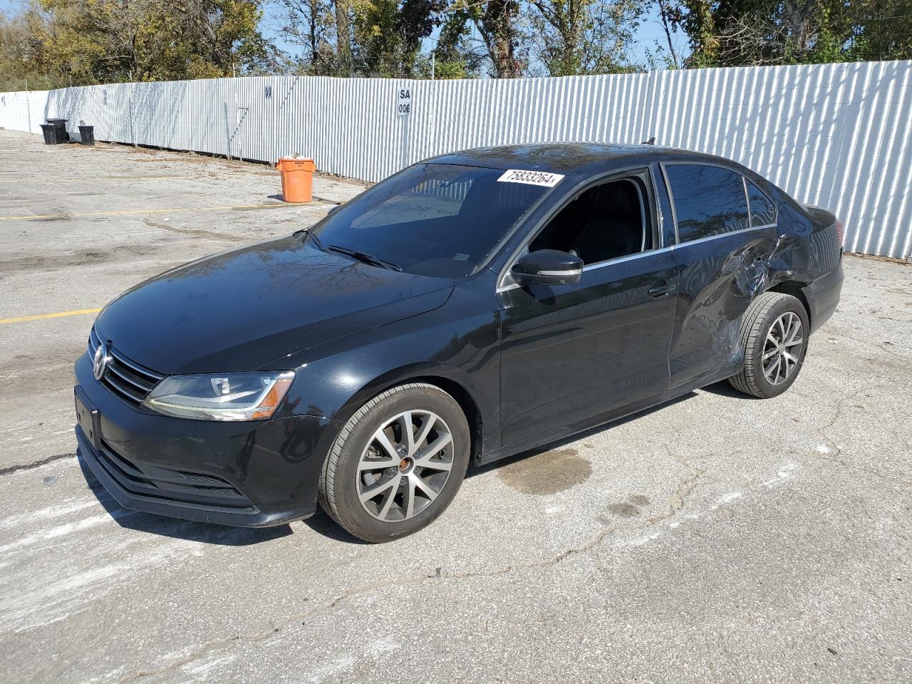 2017 Volkswagen Jetta Se VIN: 3VWDB7AJ8HM201906 Lot: 75833264