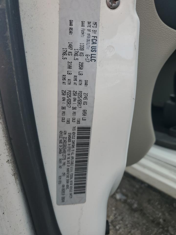 2017 Dodge Grand Caravan Se VIN: 2C4RDGBG5HR812779 Lot: 75010104