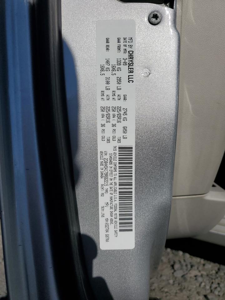 2009 Dodge Grand Caravan Sxt VIN: 2D8HN54179R662215 Lot: 75042854