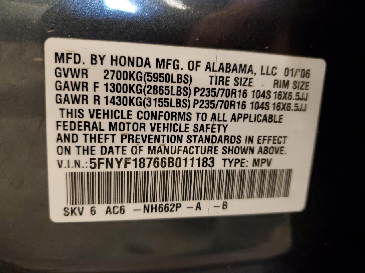 2006 Honda Pilot - Image 12