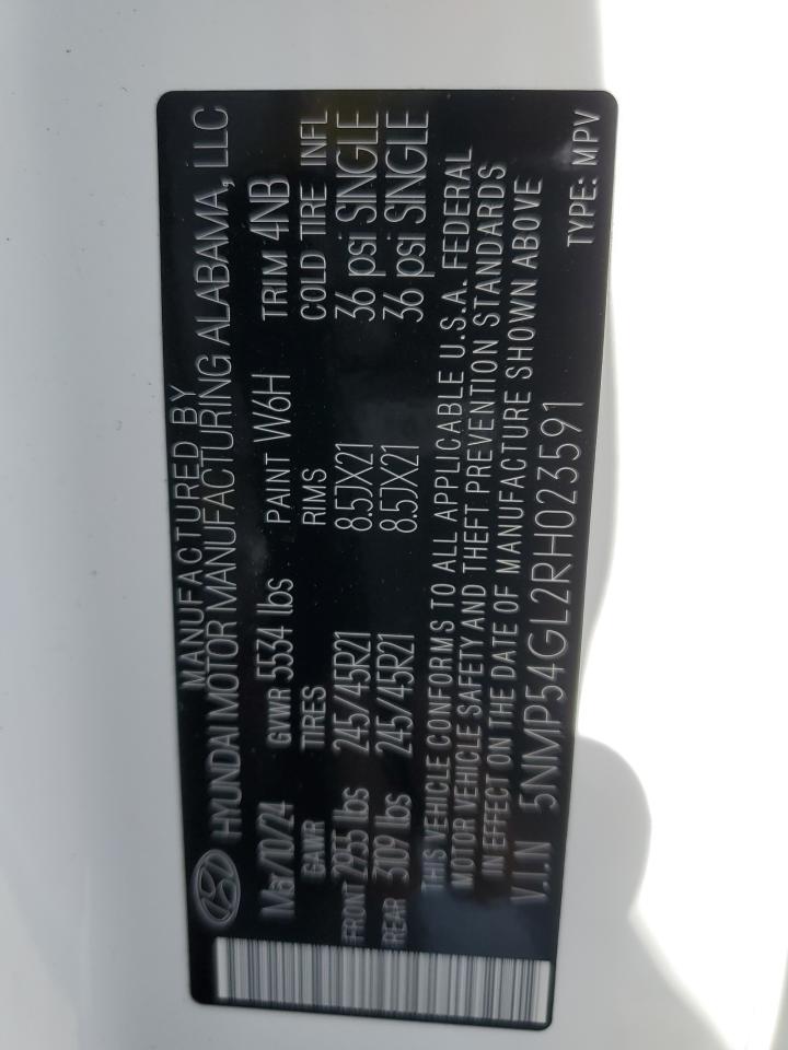 5NMP54GL2RH023591 2024 Hyundai Santa Fe Calligraphy