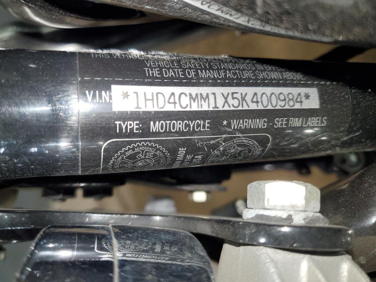 2005 Harley-Davidson Xl883 L VIN: 1HD4CMM1X5K400984 Lot: 75460254