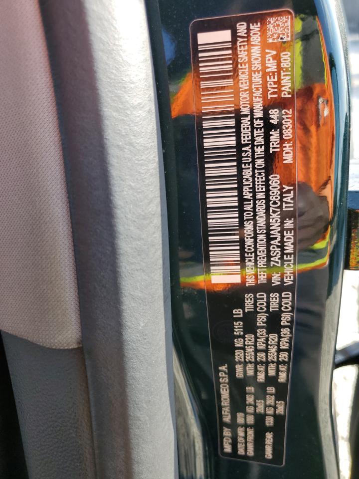 2019 Alfa Romeo Stelvio VIN: ZASPAJAN5K7C69060 Lot: 78264724