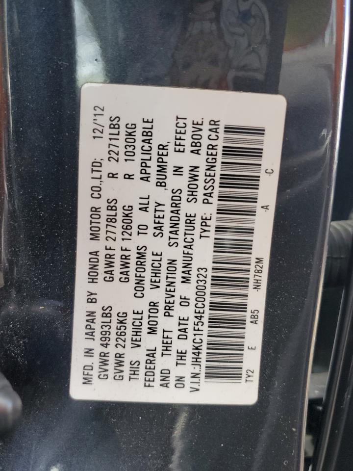 JH4KC1F54EC000323 2014 Acura Rlx Tech