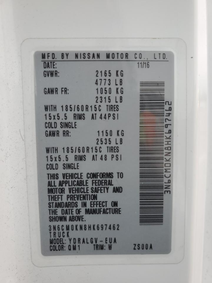 3N6CM0KN8HK697462 2017 Nissan Nv200 2.5S