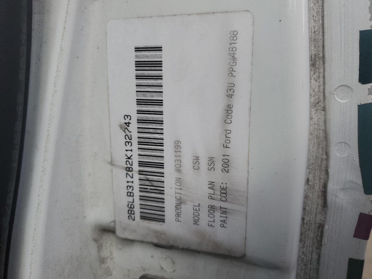 2B6LB31Z82K132743 2002 Dodge Ram Van B3500