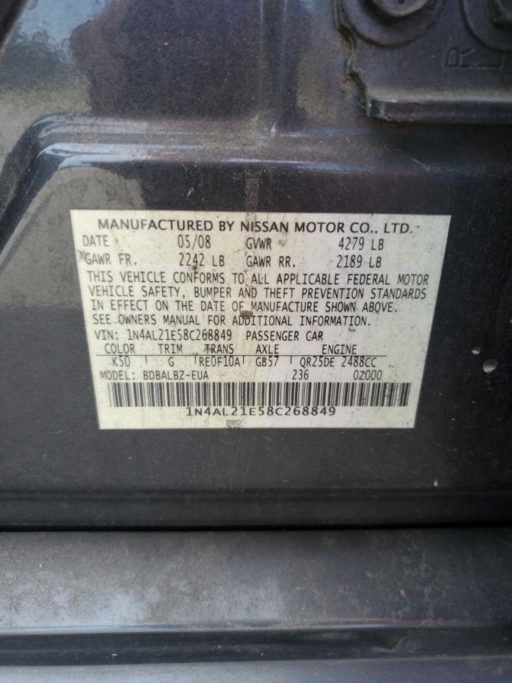 1N4AL21E58C268849 2008 Nissan Altima 2.5