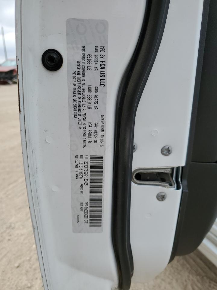 2016 Chrysler 300C VIN: 2C3CCAEG2GH123485 Lot: 76890464