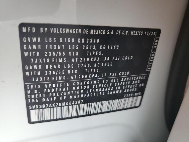 3VV3B7AX2RM064287 Volkswagen Tiguan SE 13