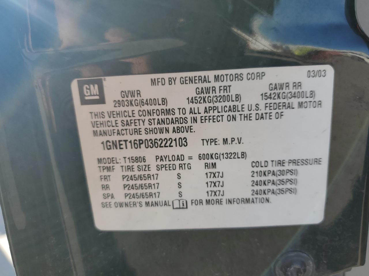 2003 Chevrolet TrailBlazer - Image 13