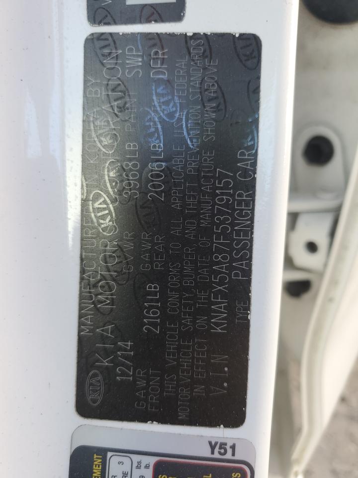 KNAFX5A87F5379157 2015 Kia Forte Ex