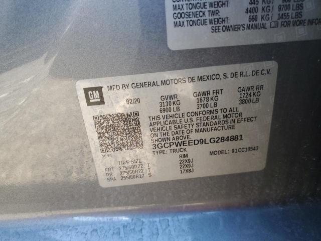 3GCPWEED9LG284881 Chevrolet All Models SILVERADO 13