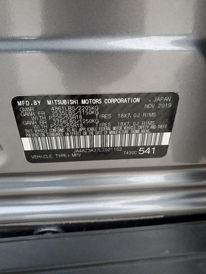 2020 Mitsubishi Outlander Se VIN: JA4AZ3A37LZ021152 Lot: 75443214