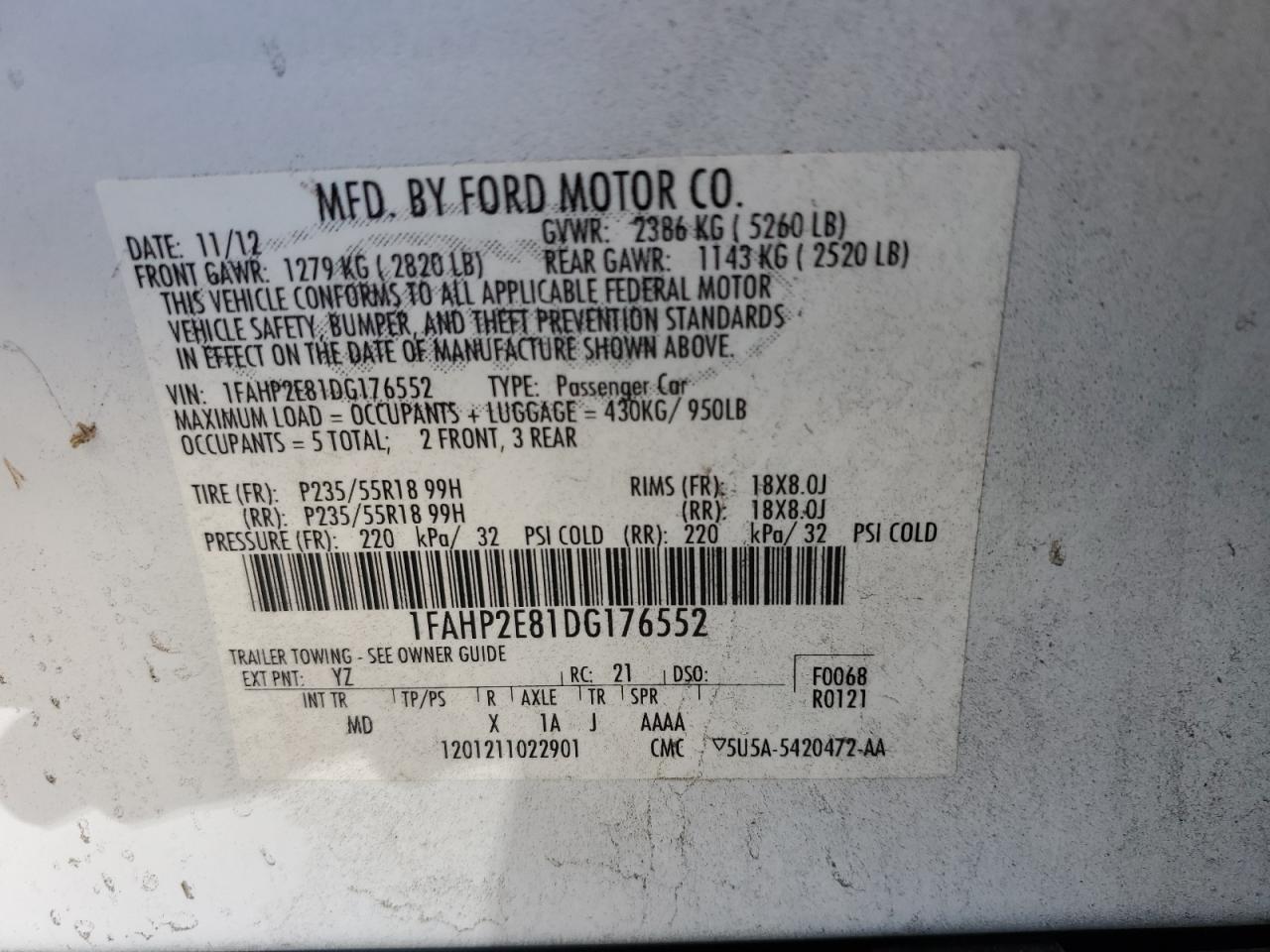 2013 Ford Taurus - Image 12