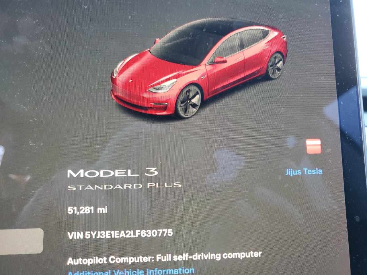 5YJ3E1EA2LF630775 2020 Tesla Model 3