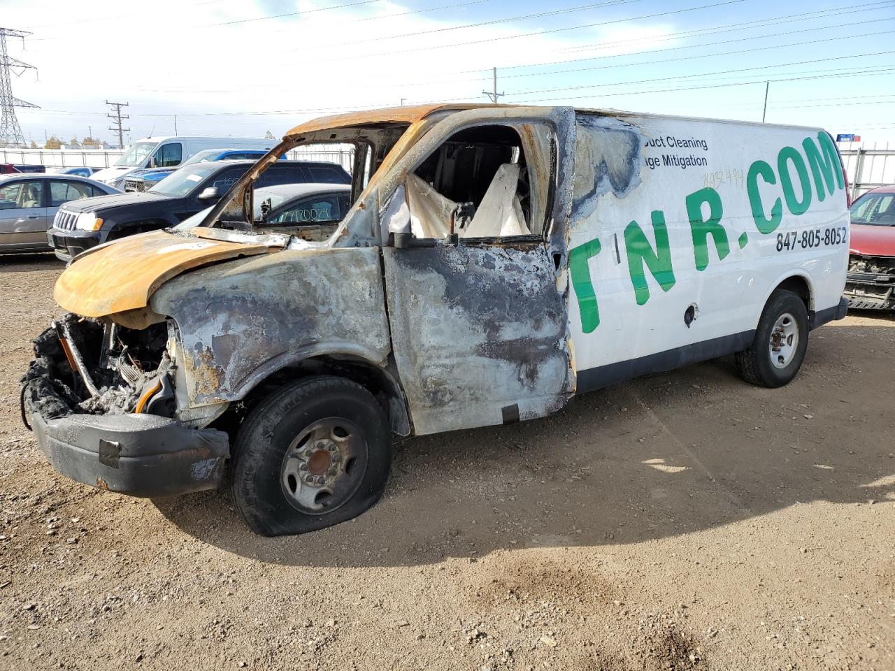 2006 Gmc Savana G3500 იყიდება Elgin-ში, IL - Burn