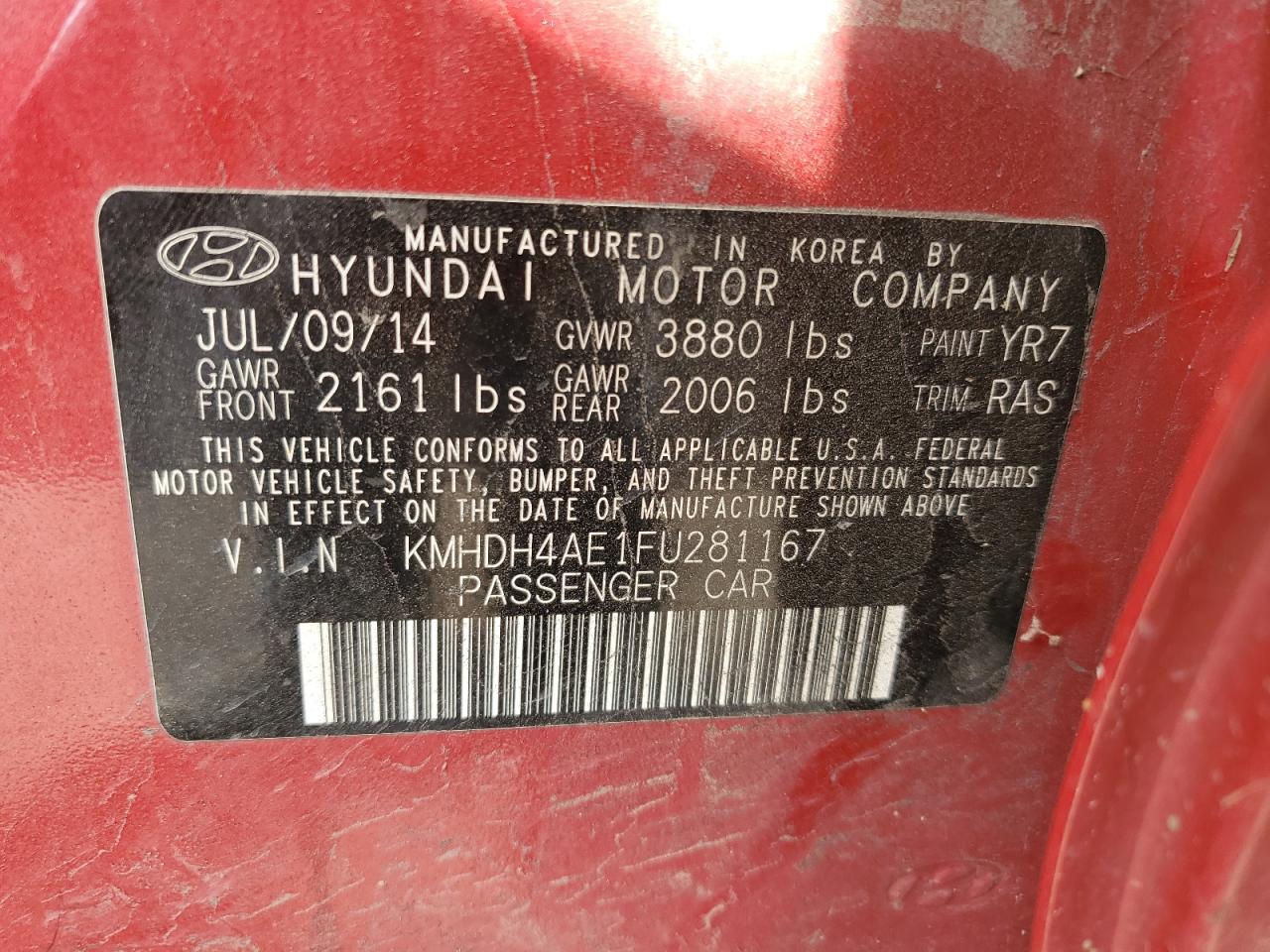 2015 Hyundai Elantra - Image 12
