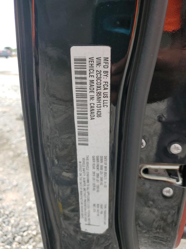 2022 Dodge Charger Srt Hellcat VIN: 2C3CDXL95NH131436 Lot: 76196014