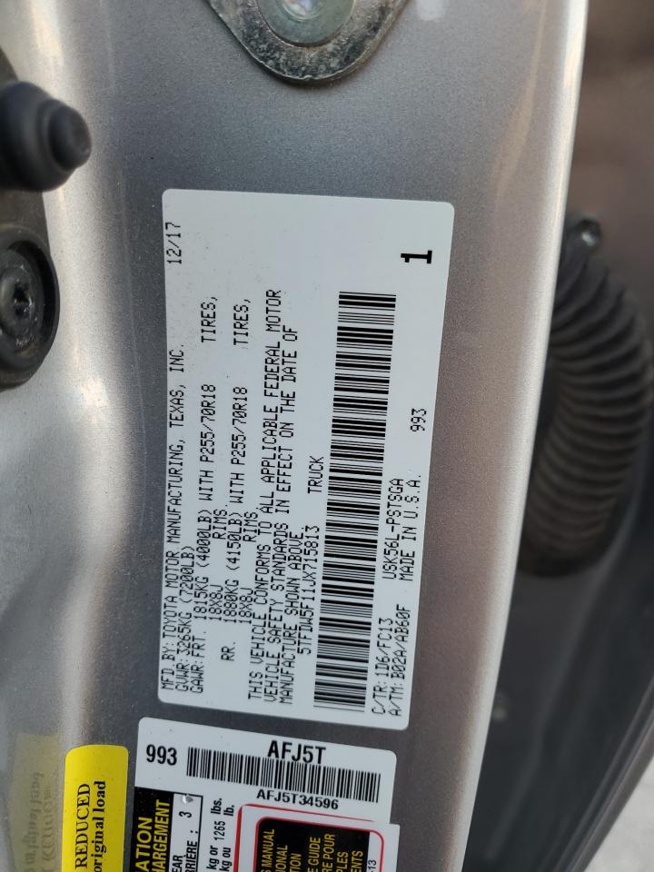 5TFDW5F11JX715813 2018 Toyota Tundra Crewmax Sr5