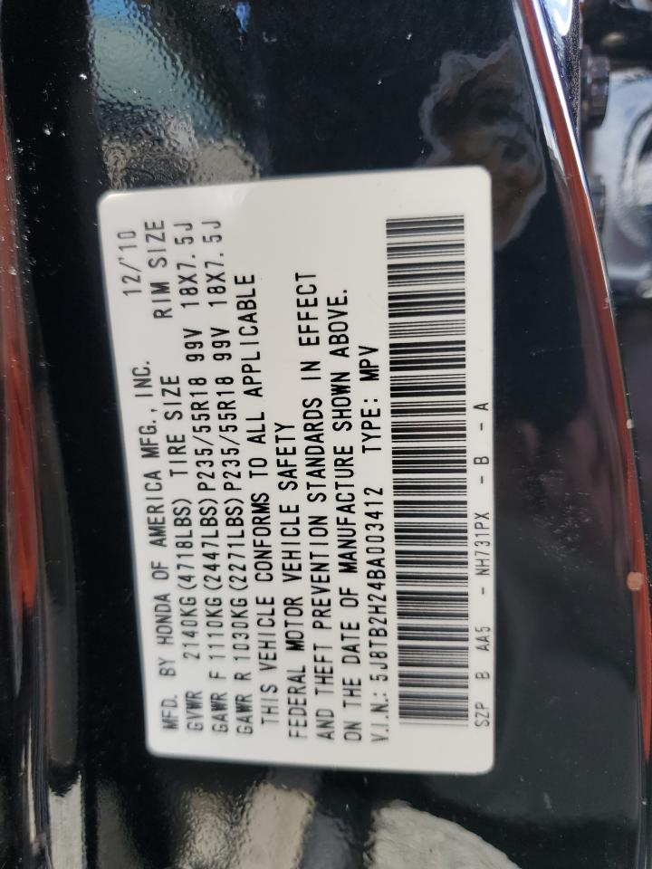 5J8TB2H24BA003412 2011 Acura Rdx