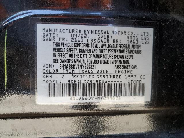 3N1AB8DV4NY299821 Nissan Sentra SR 12