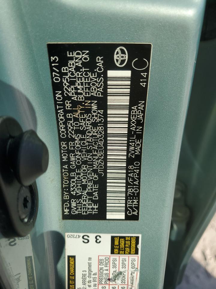 JTDZN3EU4D3281374 2013 Toyota Prius V